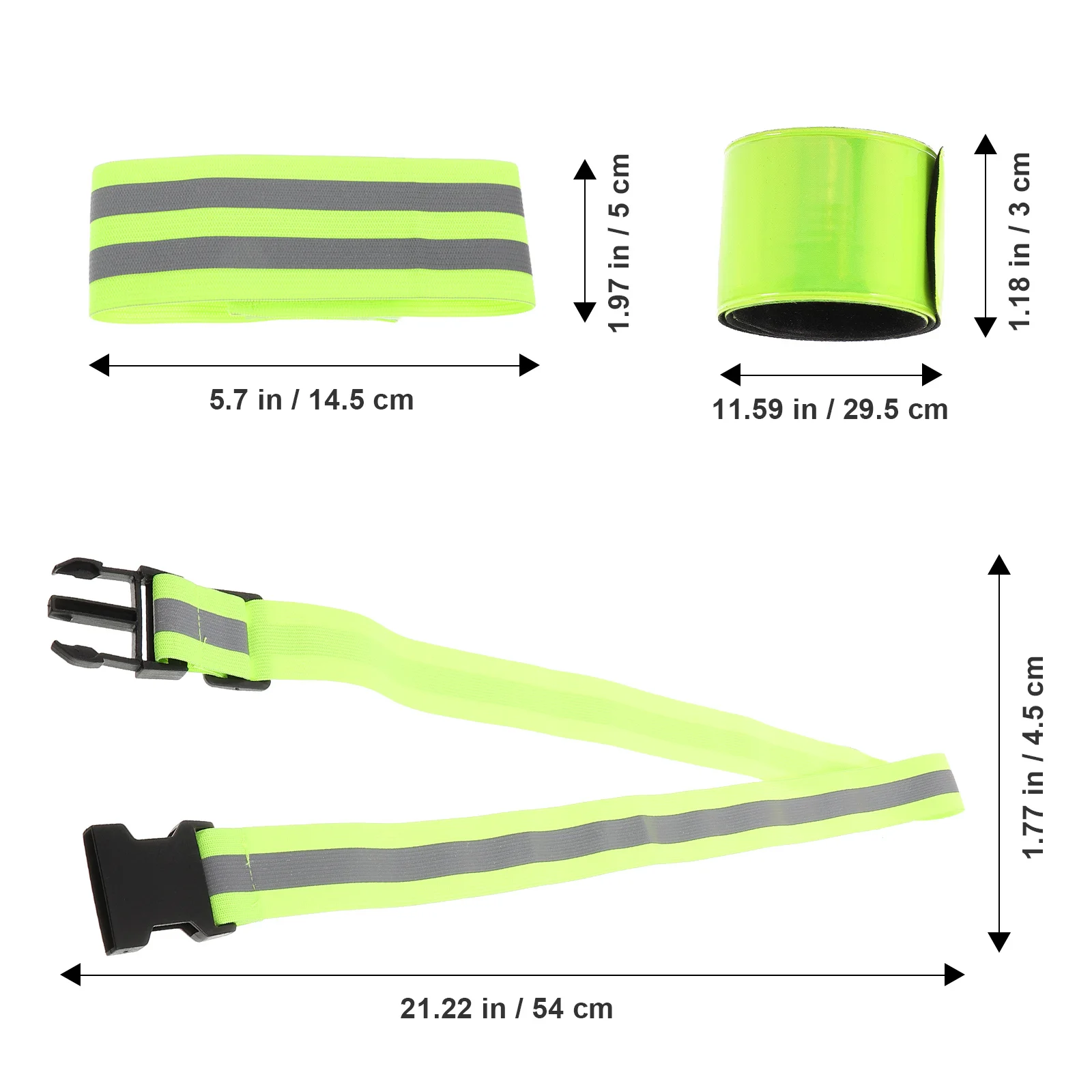 

1 set 1 Set Of Reflective Strap For Night Running Sports High Visibility Safety Gear Lightweight Comfortable Adjustable Outdoor