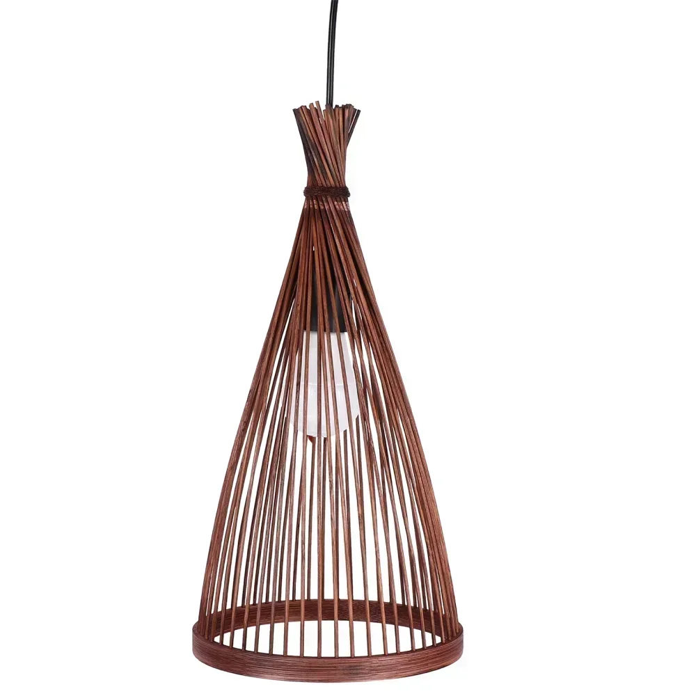 1pc Handmade Rattan Pendant Light,Handmade Light Fixture Ceiling, Farmhouse Bedroom Nursery Hallway Corridor Pathway