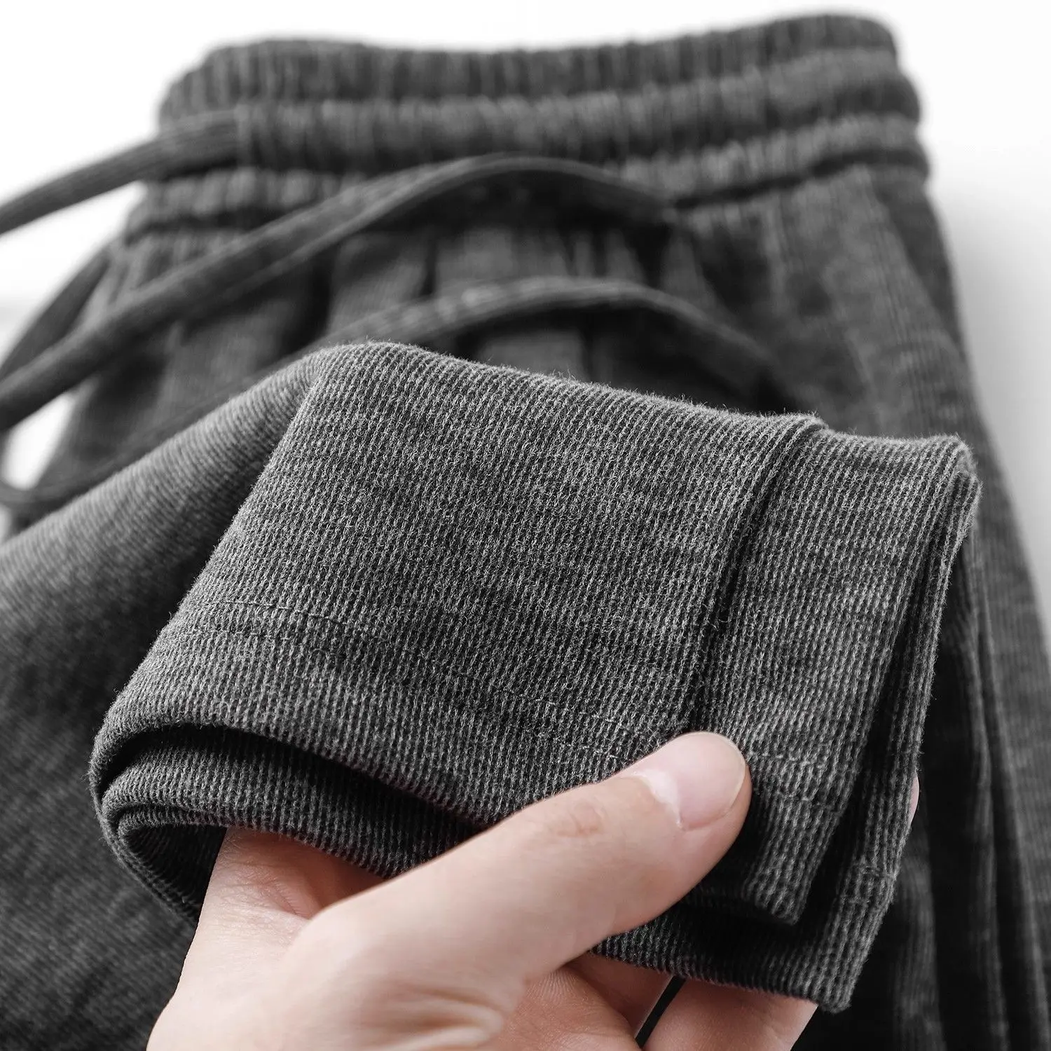 

Comfortable Cloud-Like Wide Leg Pants Thin Version High Waist Slim Fit Women's Long Trousers Vertical Stripe Design Spor Sle