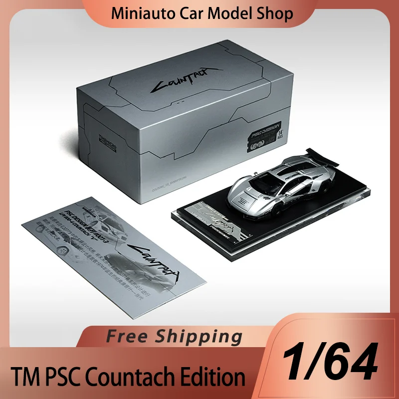 

New In Stock Tm & Psc 1:64 Lamborghini Countach Singapore Exhibition Limited Ver. Mechanic Lloy Miniature Diecast Car Modle Toys