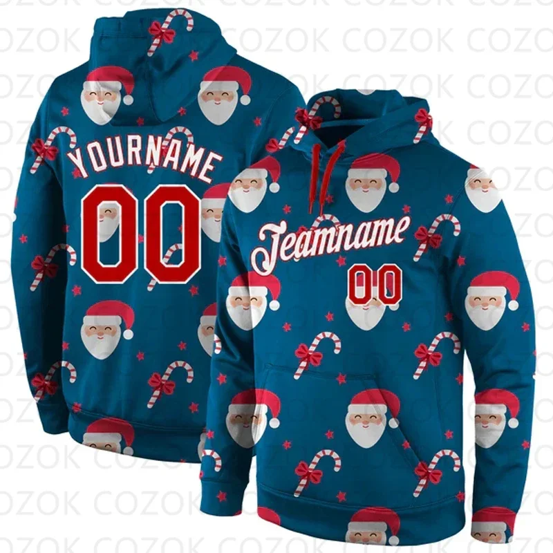 Customized Hoodie Merry Christmas pattern Color Jersey 3D Printed  Unisex Pullovers Hoodie Casual Sweatshirts