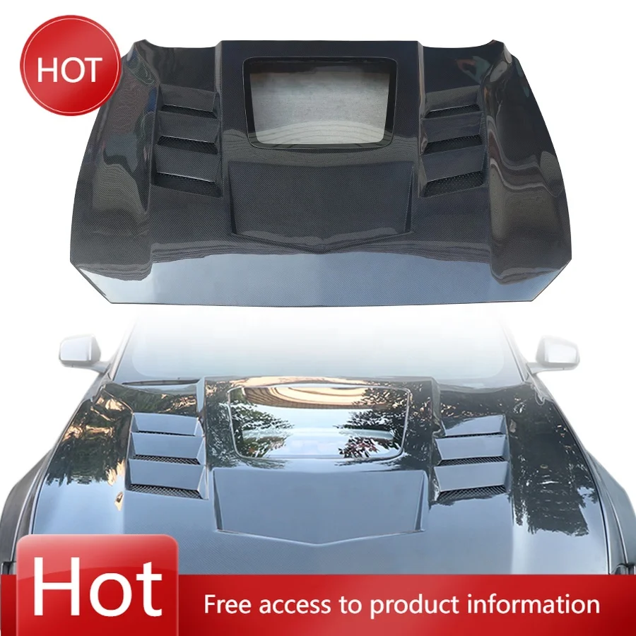 

Для капюшона Mustang из углеродного волокна с прозрачным стеклом, новые комплекты кузова