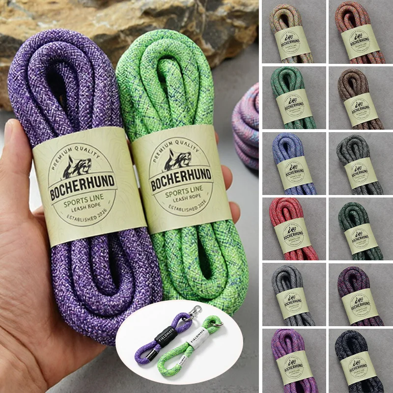 Shiny Multicolor Polyester Core‑Wrapped Paracord Rope 3M 10mm DIY Braiding Cord For Phone Lanyard Bag Strap Pet Training Leash