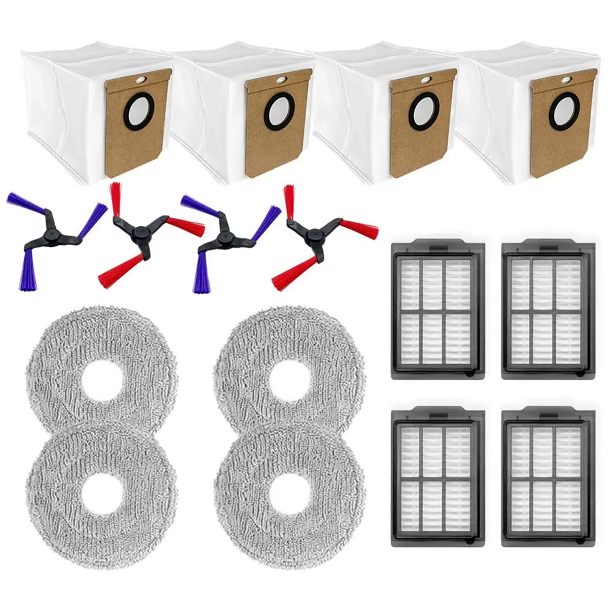 【Great Sell】 For X70 / DEM-X70 Vacuum Parts Side Brush Filter Mop Cloth Dust Bag Accessories