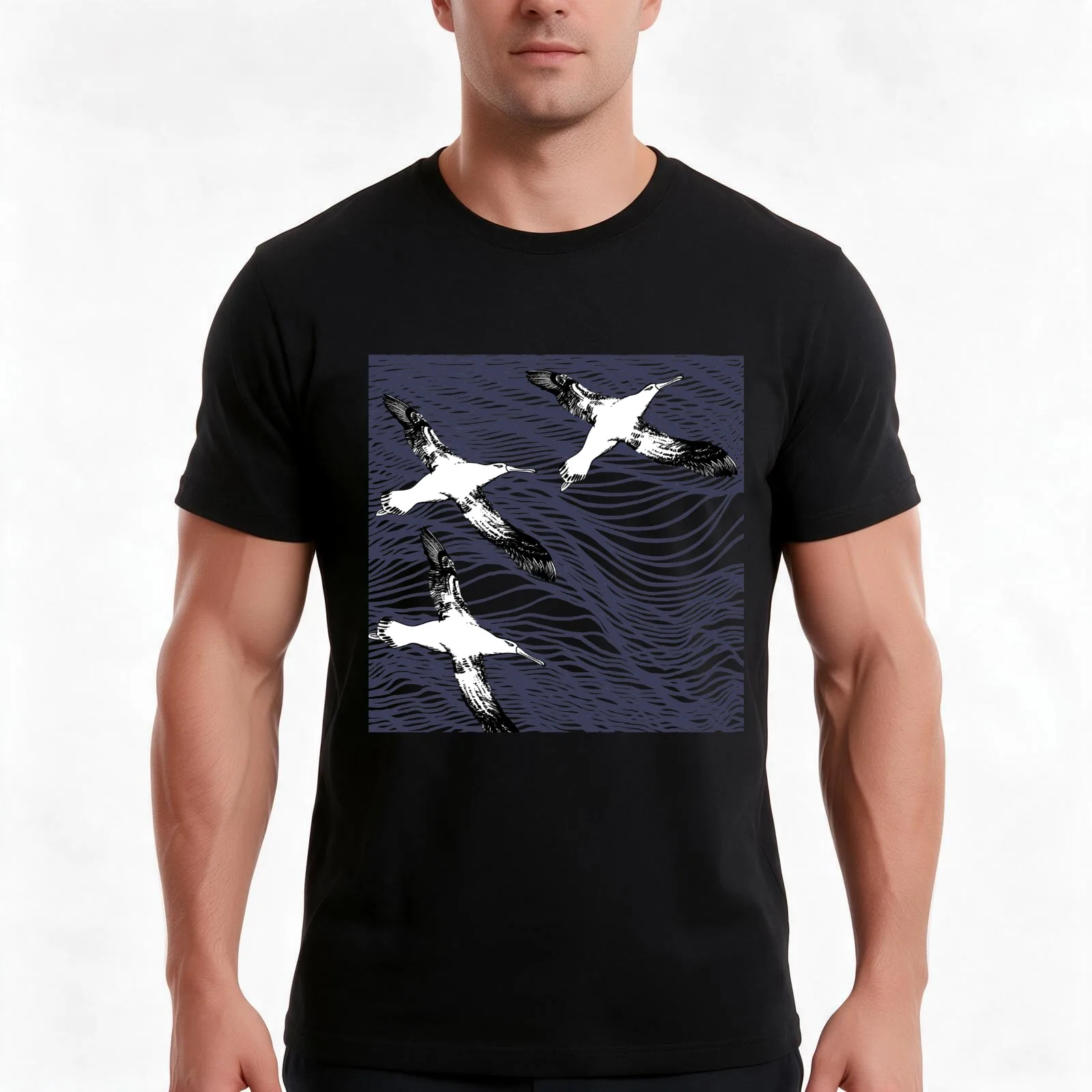 Endangered Species Wandering Albatross T-Shirt Summer Casual Cotton Tee Oversized Streetwear Tops Vintage Graphic Print