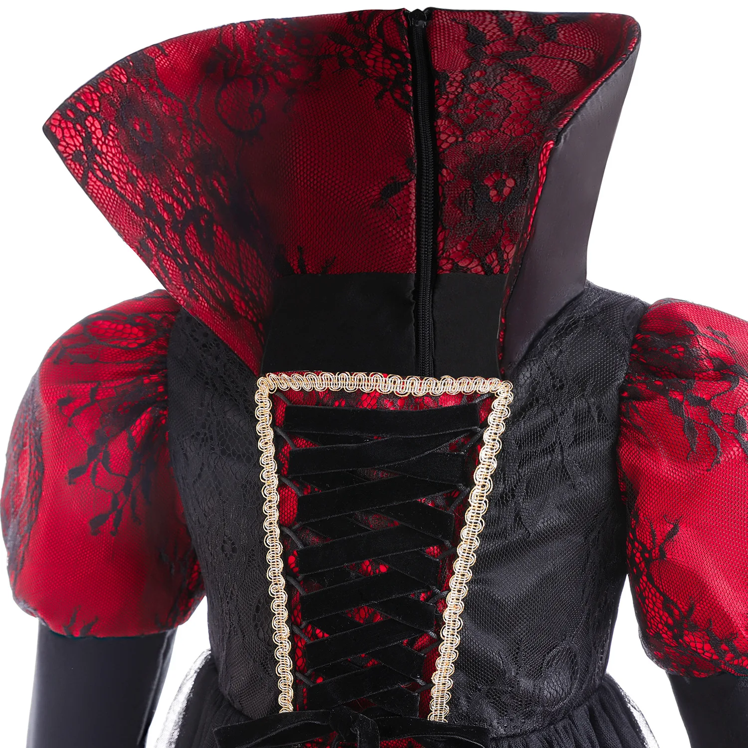 Robe Longue Gothique Tutu de Sorcière pour Fille, Déguisement d'Halloween, Vêtements Cosplay de ixde Carnaval, Reine Maléfique, Vampire, Ensemble de Costumes