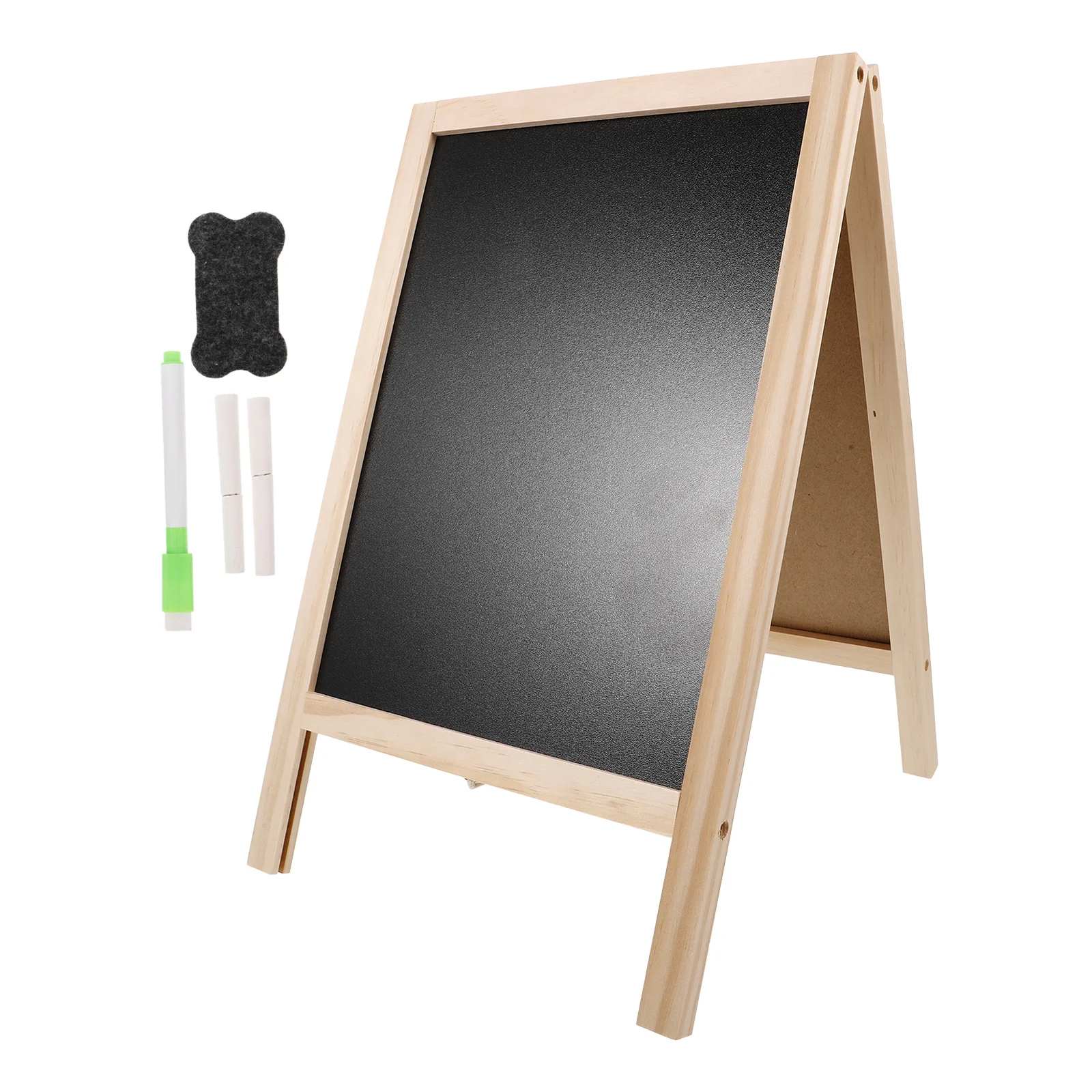

Wooden Message Board Double-Sided Mini Blackboard Hanging Chalkboard For Wedding Party Table Numbers Garden Plant