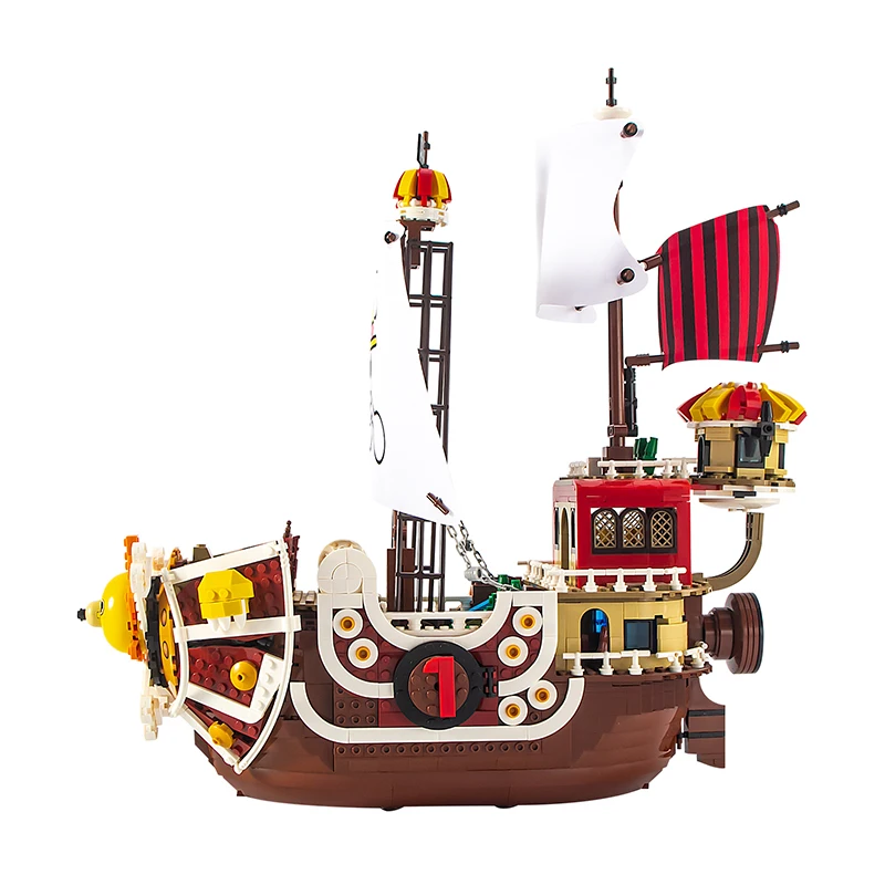 Wanli Sunshine Luffy bloque de construcción educativo, barco pirata, juguete ensamblado, regalo para niños, una pieza