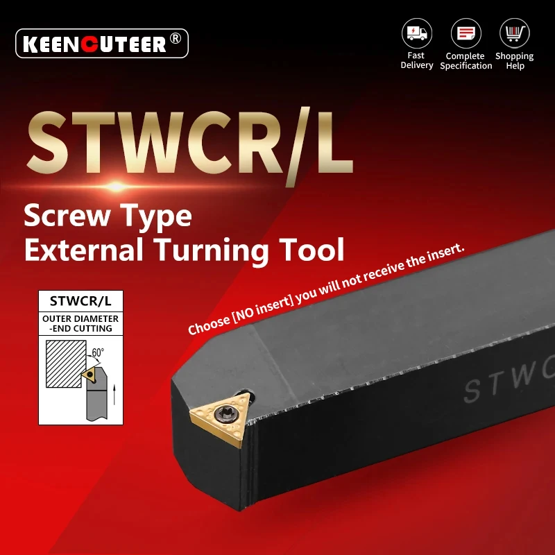 Токарный инструмент STWCR STWCL STWCR1212H11 STWCR1616 STWCR2020K16 STWCR2525, режущий стержень, токарный станок с ЧПУ, поворотный держатель