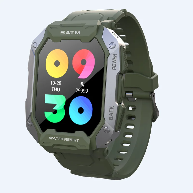 

Смарт-часы LIGE Military: Мониторинг пульса и уровня кислорода в крови, прочные, для активного отдыха, водонепроницаемость 5ATM, распродажа, мужские смарт-часы