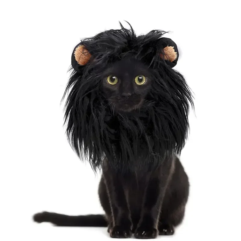 

Dog Cat Wig Pet Costumes Lion Hair Headgear Cosplay Costume Pet Halloween Christmas Party Festival Pet Clothing Accessories