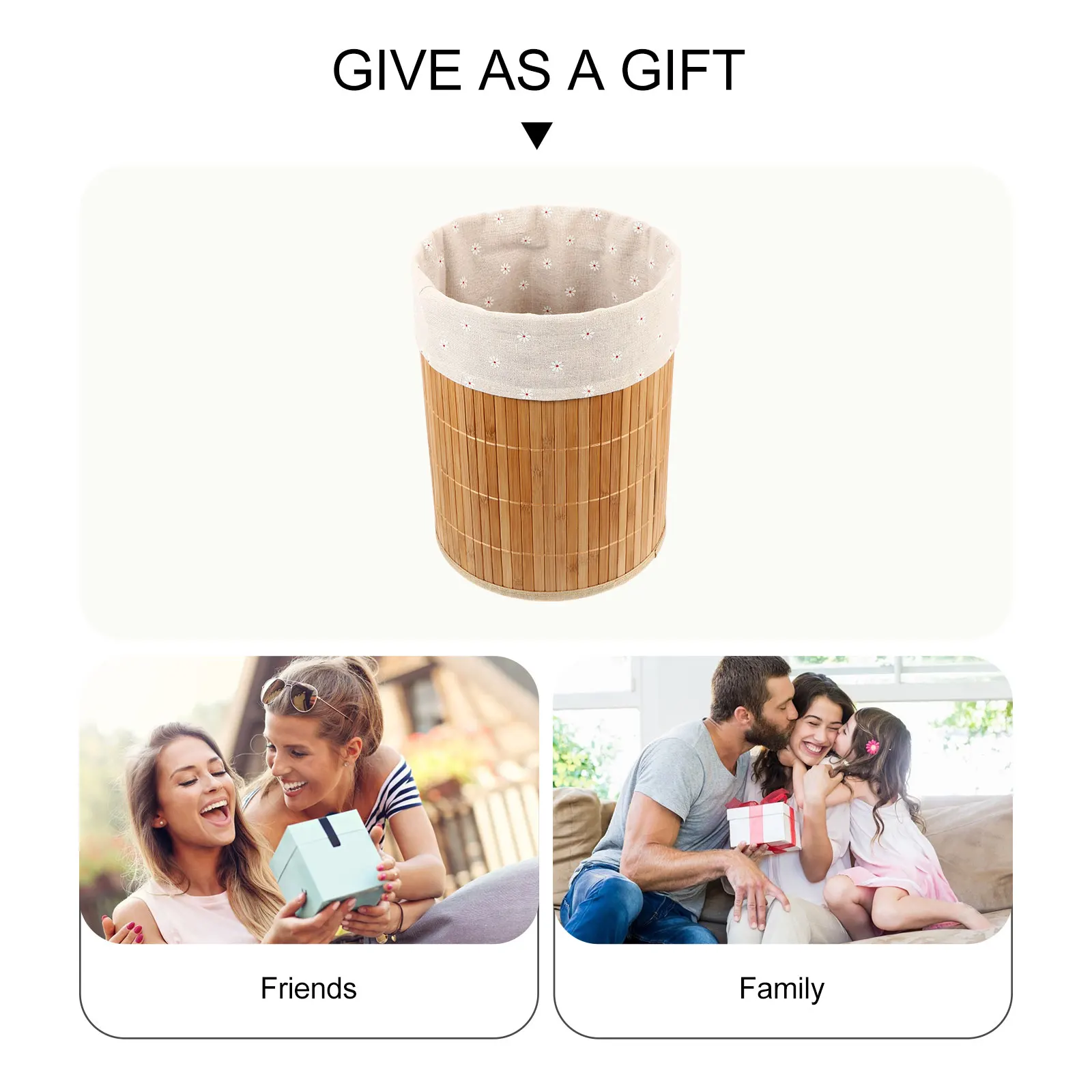 

Bamboo Laundry Baskets Dirty Clothes Storage Organizer Large Capacity Woven Trash Can Collapsible Hamper Multi Purpose Container