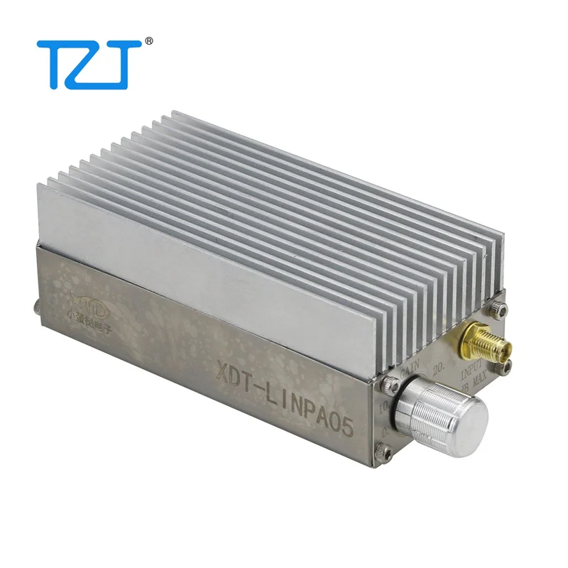 TZT XDT-LINPA05 200MHZ Linear Power Amplifier SDR Drive Signal Source VHF Shortwave 7W Adjustable Gain