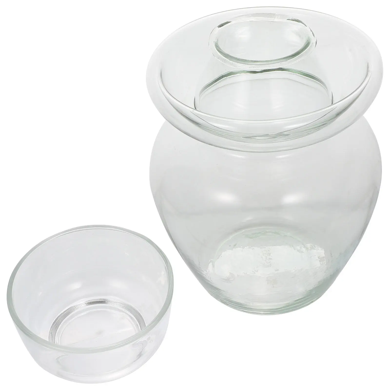 

1 шт. Стеклянная банка для овощей и солений, герметичная, большой емкости, премиум-класса, прозрачная, для хранения продуктов на кухне