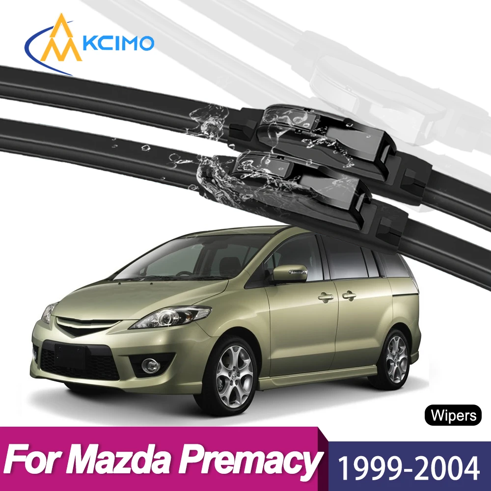 

All Weather Durable Wiper Blades For Mazda Premacy CP 1999-2004 Front Windshield Wiper Soft Rubber Frameless