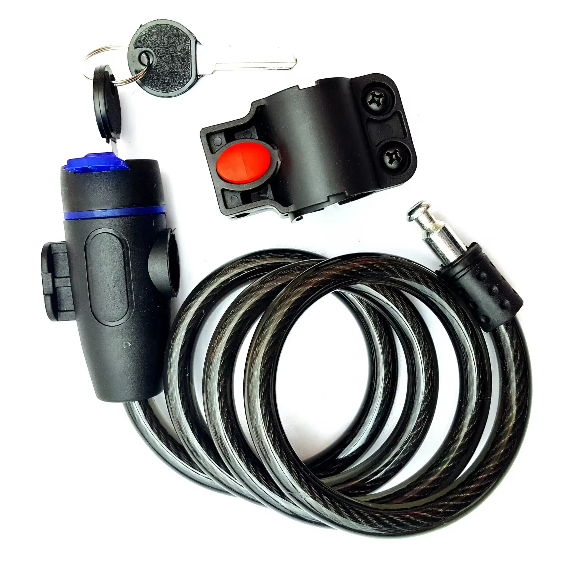 

Universal Anti-Theft Bicycle Bike Lock Stainless Steel Cable Coil for Castle Motorcycle Cycle MTB Bike Security Lock with 2 Key