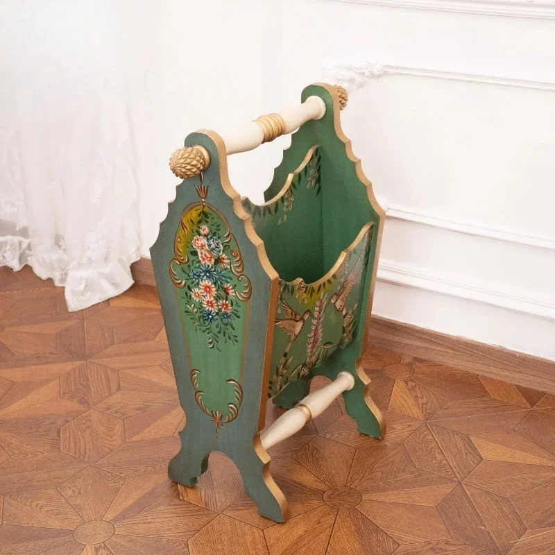 High quality French retro birch umbrella display Large size umbrella storage display stand