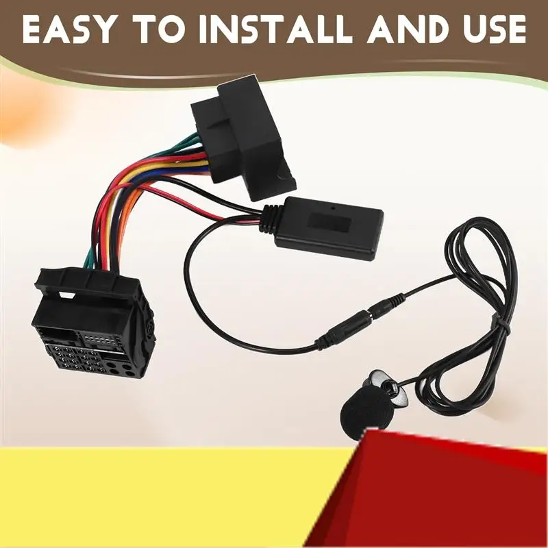 

Car Bluetooth 5.0 Aux Cable Microphone Handsfree Mobile Phone Free Calling Adapter For Ford Mondeo Focus Fiesta 6000 CD-M53K