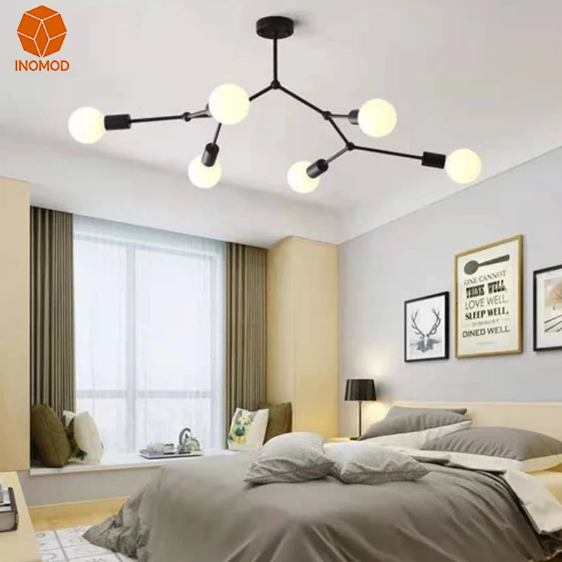 Nordic minimalist modern light luxury bedroom chandelier