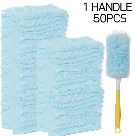 Double Sided 360° Electrostatic Dust Duster Is Used for Large-Scale Cleaning of Dust, Spider Webs, and Disposable Dust Collector