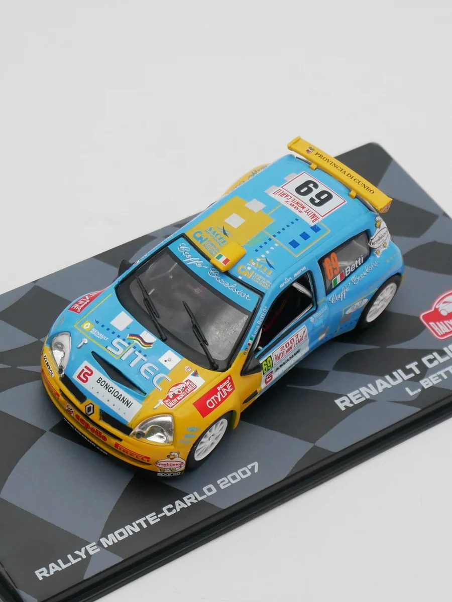 دييكاست Ixo 1:43 مقياس رينو كليو S1600 WRC 2007 رينو رالي سيارة سبيكة سيارة تحصيل لعبة هدية تذكارية عرض حلية #4