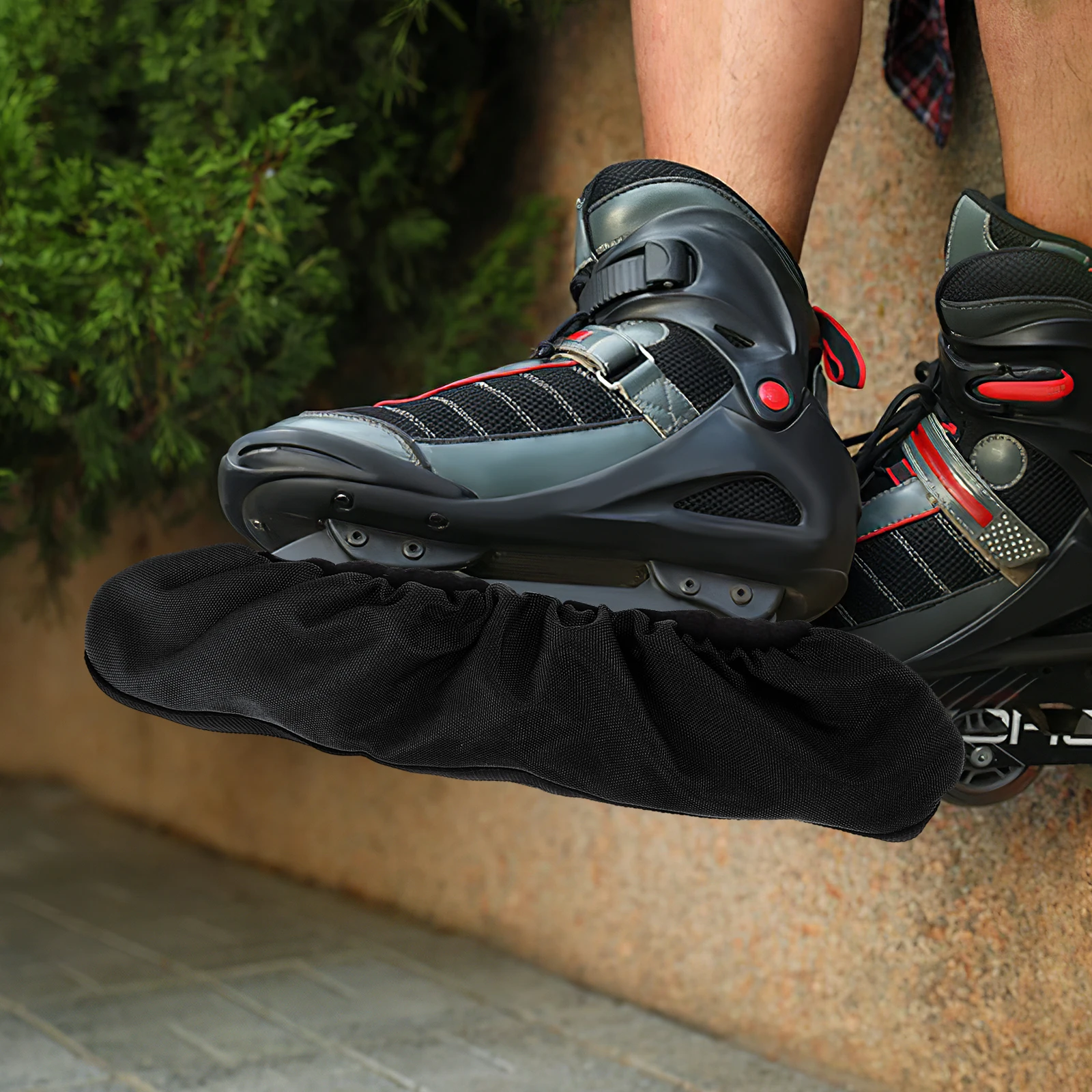 1 زوج حراس التزلج على الجليد دائم البوليستر شفرة حماة للهوكي التزلج على الجليد حماية التزلج شفرات الحرس الزلاجات #4