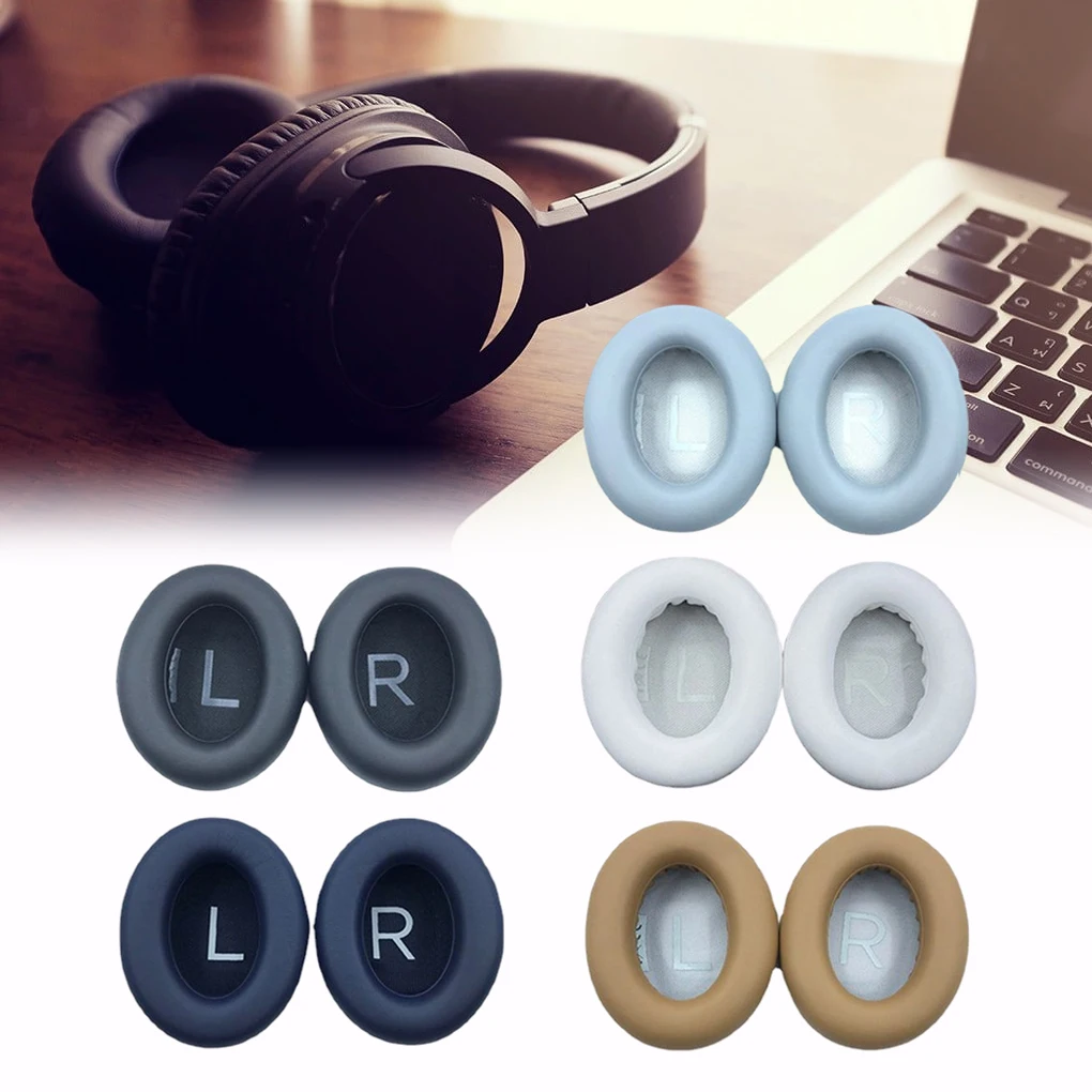 1 par de almohadillas para auriculares, accesorios para manguitos, piezas de repuesto, color caqui
