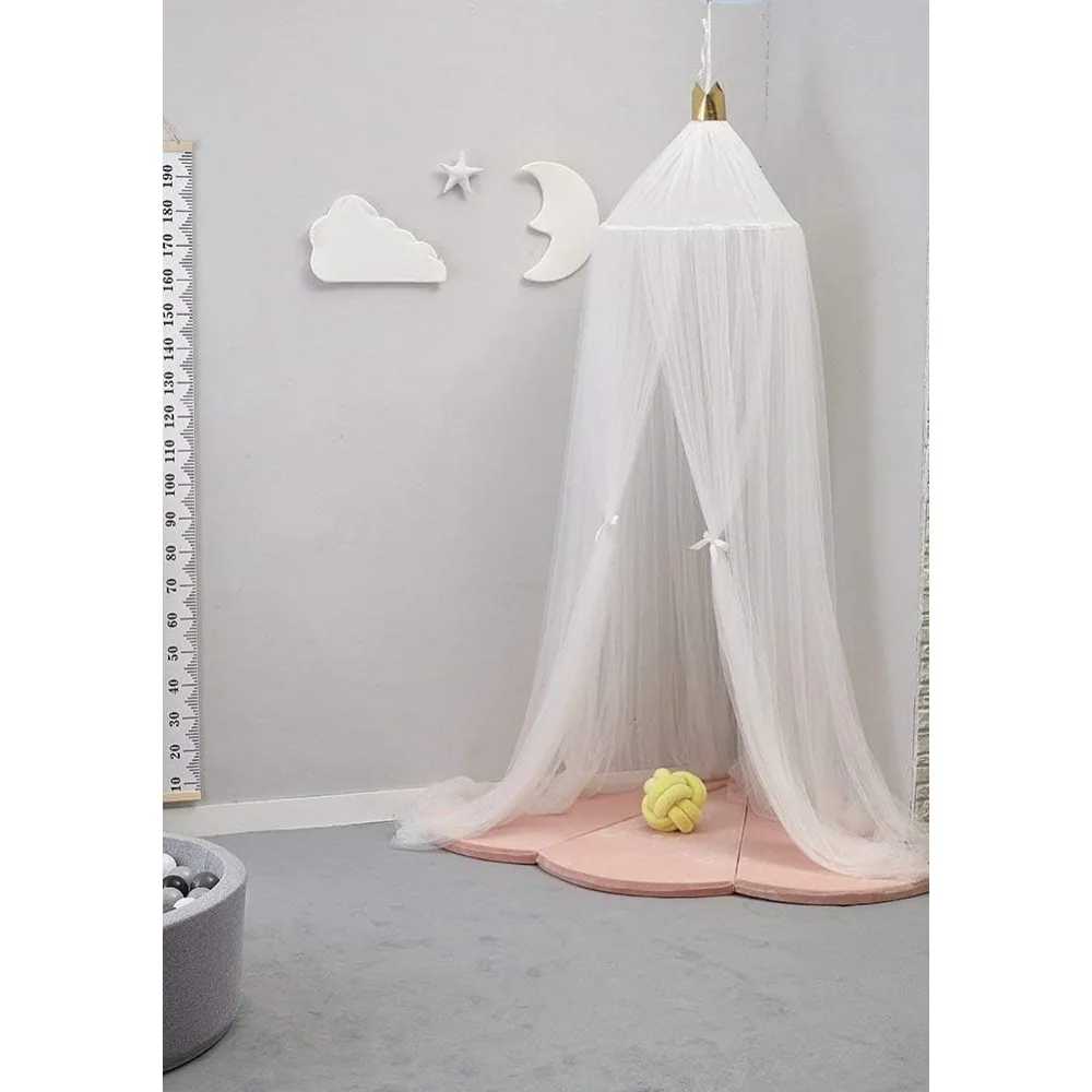 

princess canopy for girls bed,kids bed canopy,princess hanging mosquito net for baby crib nook castle nursery for kid's room dec