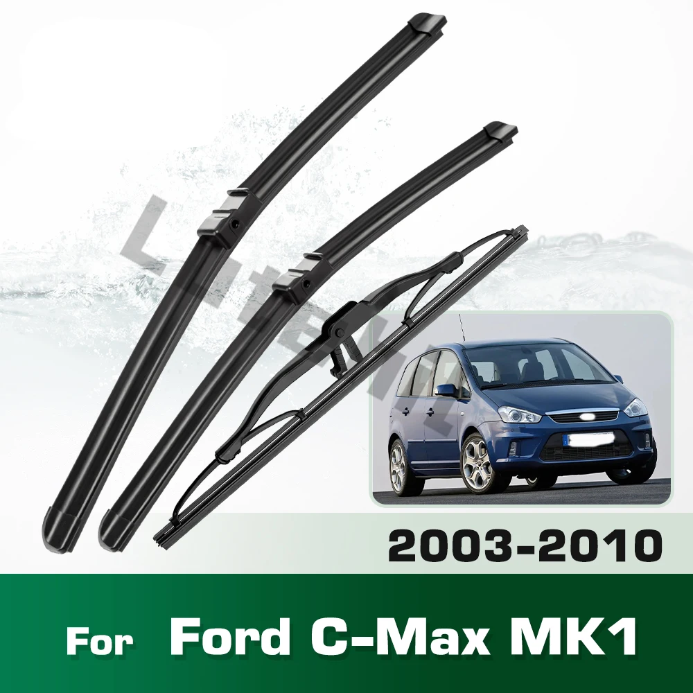Scheibenwischer LHD Vorne und Hinten Wischerblätter Für Ford C-Max MK1 2003 - 2010 Windschutzscheibe Windschutzscheibe Fenster Auto Regenbürsten 26 "+ 19" + 11"