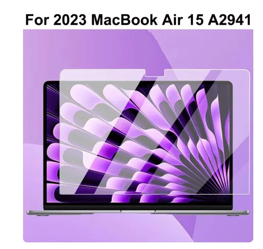 Glossy Clear Screen Protector for 2023 MacBook Air 15 M2 15.3 Inch A2941 Soft Anti-scratch Protective Film Screen Skin