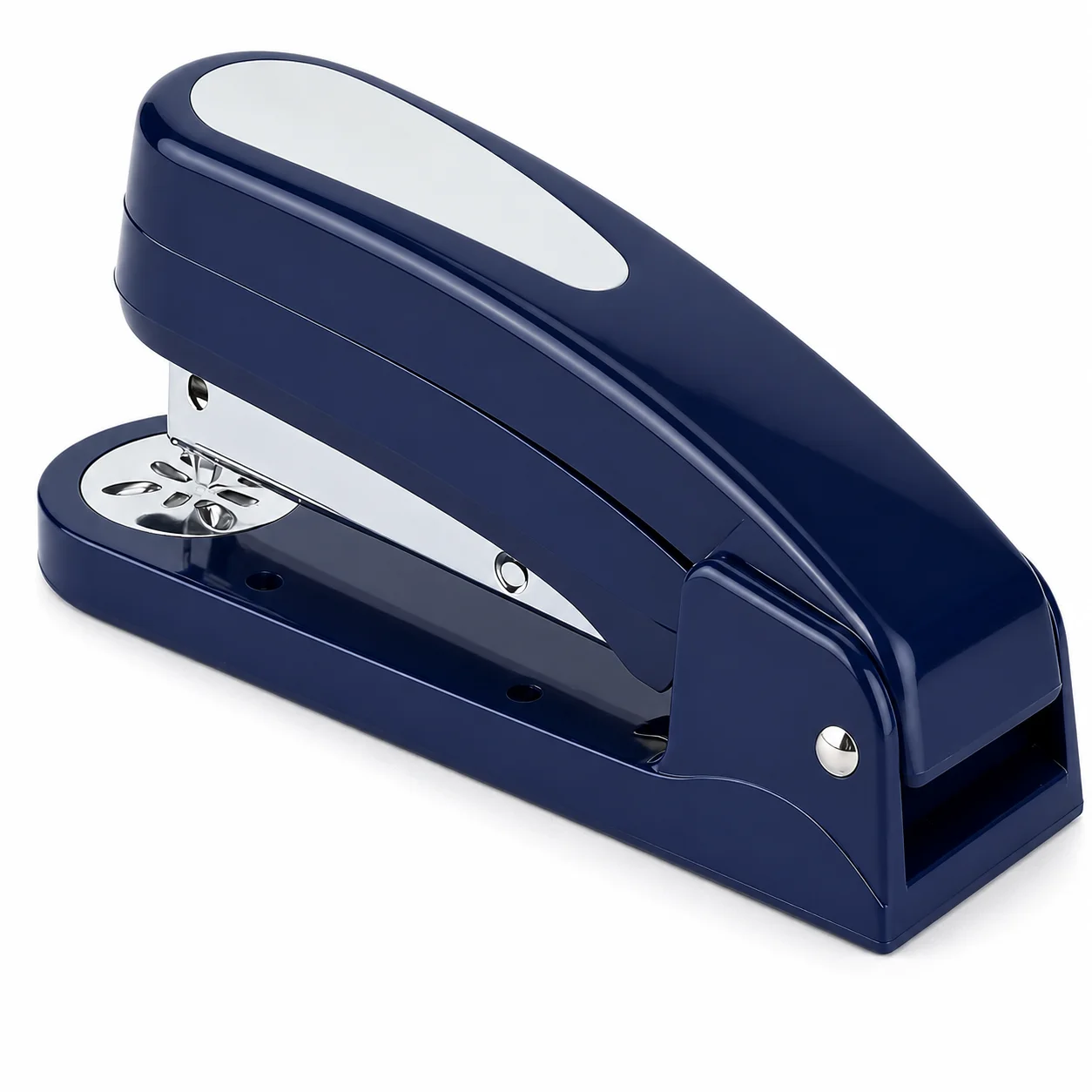 

Blue Rotatable Stapler, 20-Sheet Capacity, 8-Angle Rotating Head, Sturdy Portable Stapler for Daily Office Home School Use