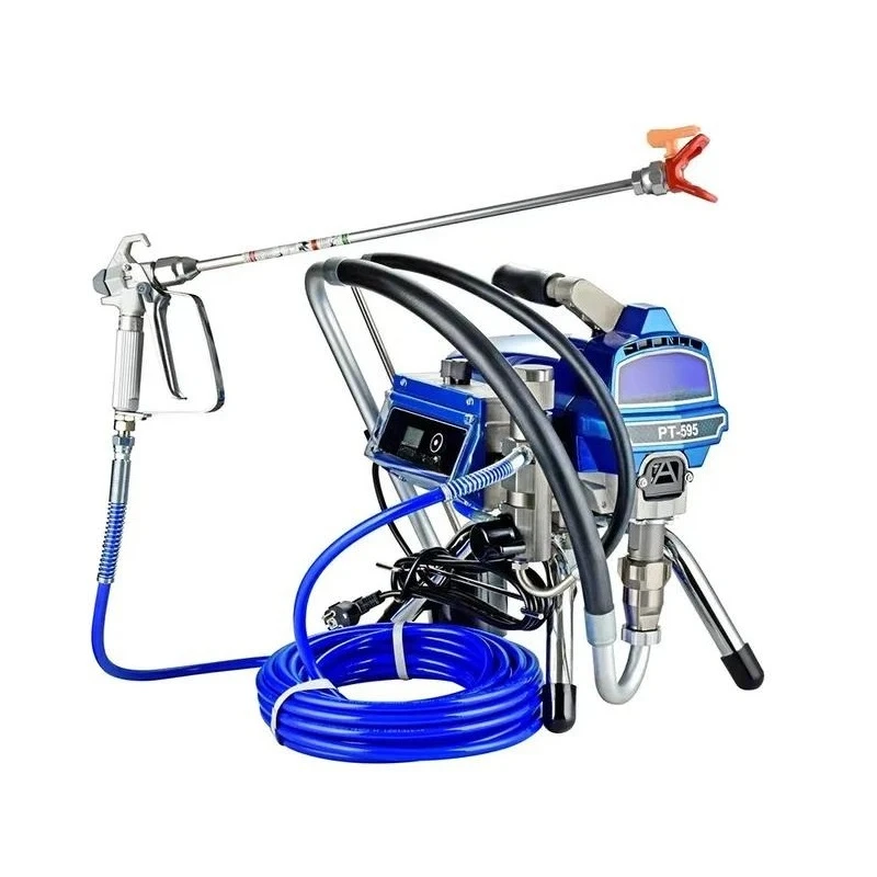PT-595 Electric Airless Paint Sprayer 1500W 3300PSI 2.5L/min Brushless Wall Painting Machine Contractor Professional