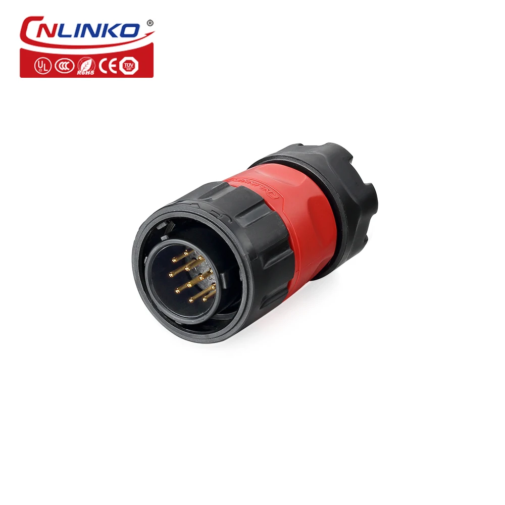 CNLINKO M20 2/3/4/7/9 Pin Industriële Connector PBT Plastic Paneelmontage 12V 5A-20A Waterdichte IP68 Elektrische Connector YM20