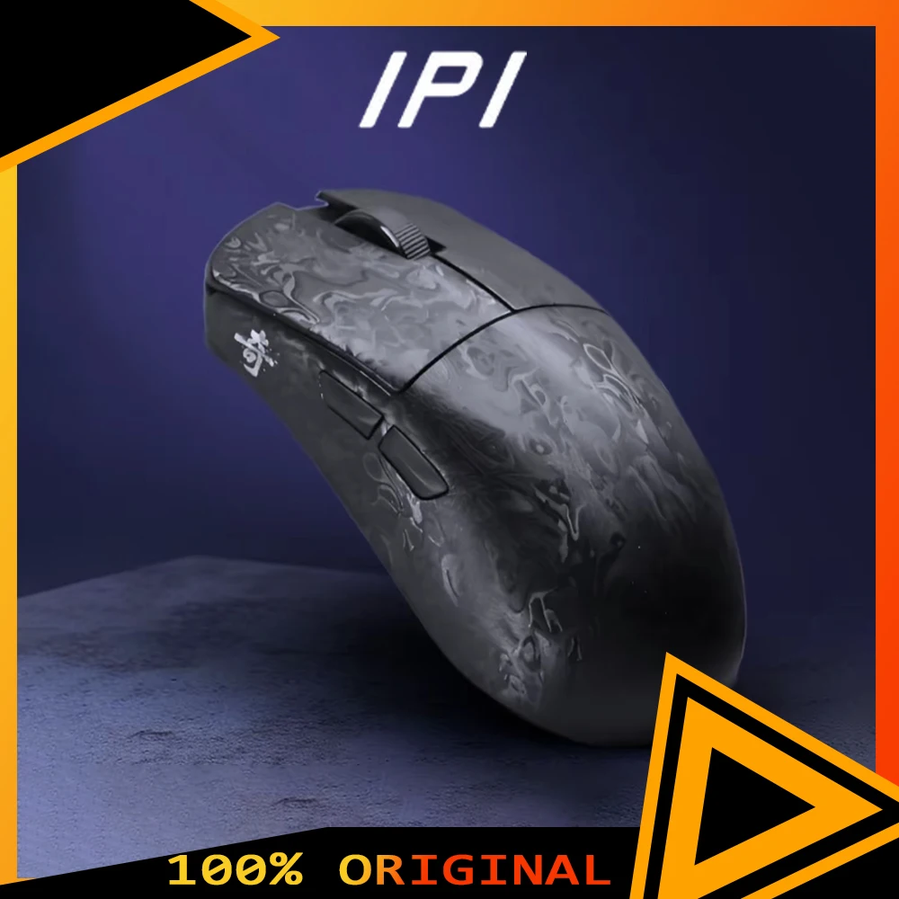

IPI Qi Mouse Tri Mode Wireless Mouse Paw3950 8000Hz Polling Rate Carbon Fiber Gaming Mice Gamer Nordic52840 PC Accessories