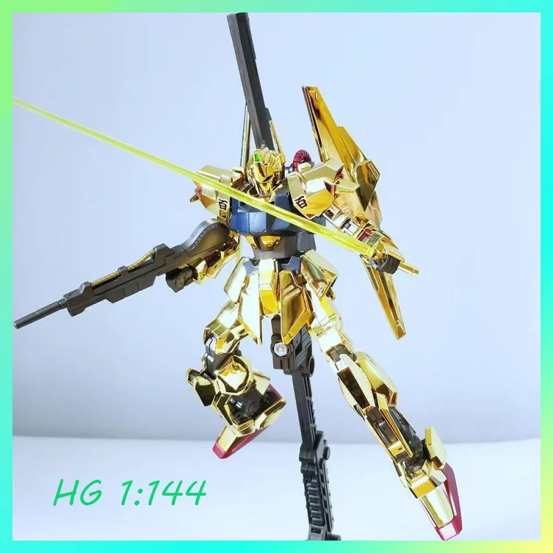 

【IN STOCK】WMH HG1/144 Hyaku-Shiki Electroplated gold Assembly Model Kit Champagne Gold Action Figure Robot Plastic Model Toy