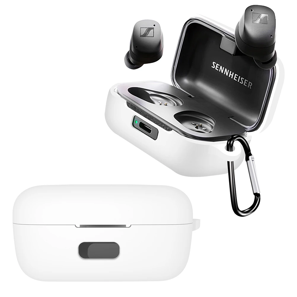 Silica กันกระแทกสำหรับ Sennheiser MOMENTUM True ไร้สาย3 True กันน้ำล้างทำความสะอาดได้เปลือกลื่นกรอบรูป