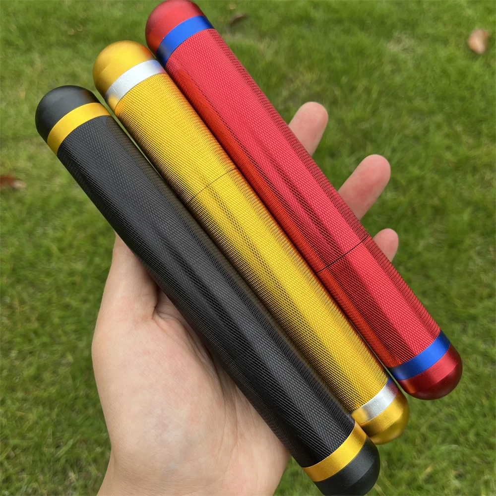 1pc Portable Aluminum Alloy Cigar Tube Metal Storage Aluminum Cigar Tube Moisture-proof Anti-fall Sealed Cigar Tube