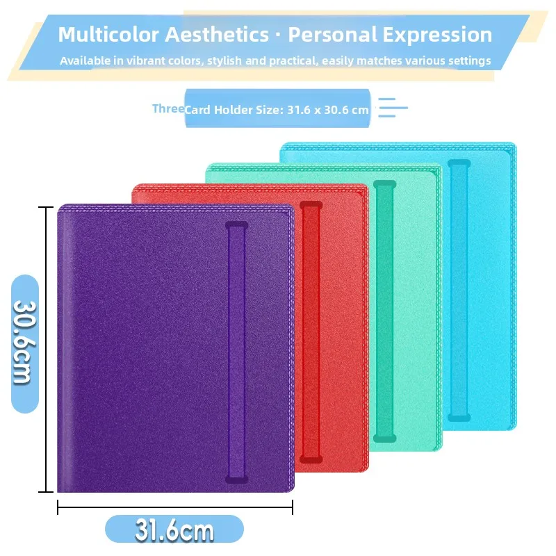 

Multicolor 480 Slot Card Album Storage Book Blue Fire Lion Brand Cusizable Tabletop Game Acces...