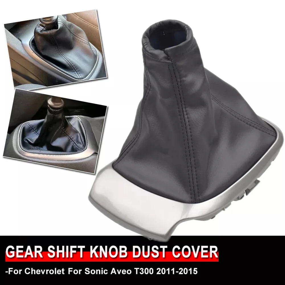 Interior Upgrade Shifter Boot Cover Aveo T300 Leather Gear Shift Knob Cover Leather Boot Stable Characteristics