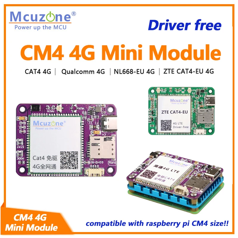 

CM4 4G MINI module CAT4 driver free, plug&play, USB-C or 1.25 4pin interface, raspberry Pi ,orangePi ,Jetson nano,Ubuntu,linux