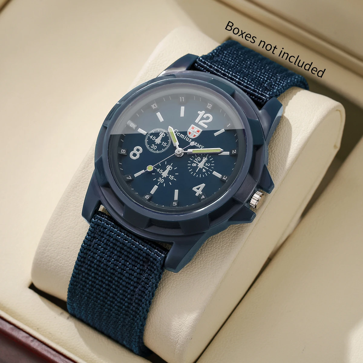 Fashion Decorative Three-eye Dial Women Watches Nylon Strap Sport Quartz Wristwatches Reloj Mujer Girls Clock GiftWithout Box