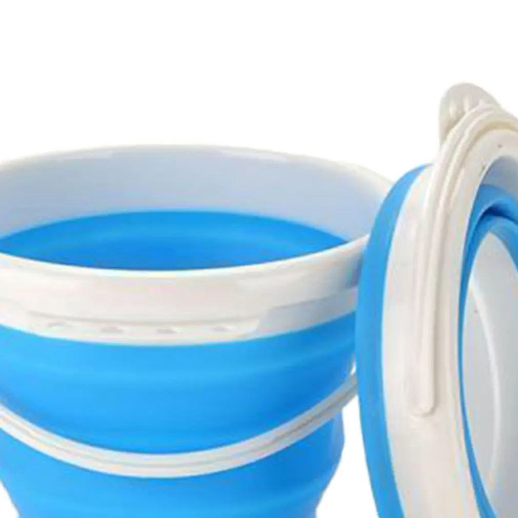 Nuovo secchio pieghevole portatile retrattile in plastica per uso domestico addensato viaggio all'aperto autolavaggio pesca secchio pieghevole stoccaggio