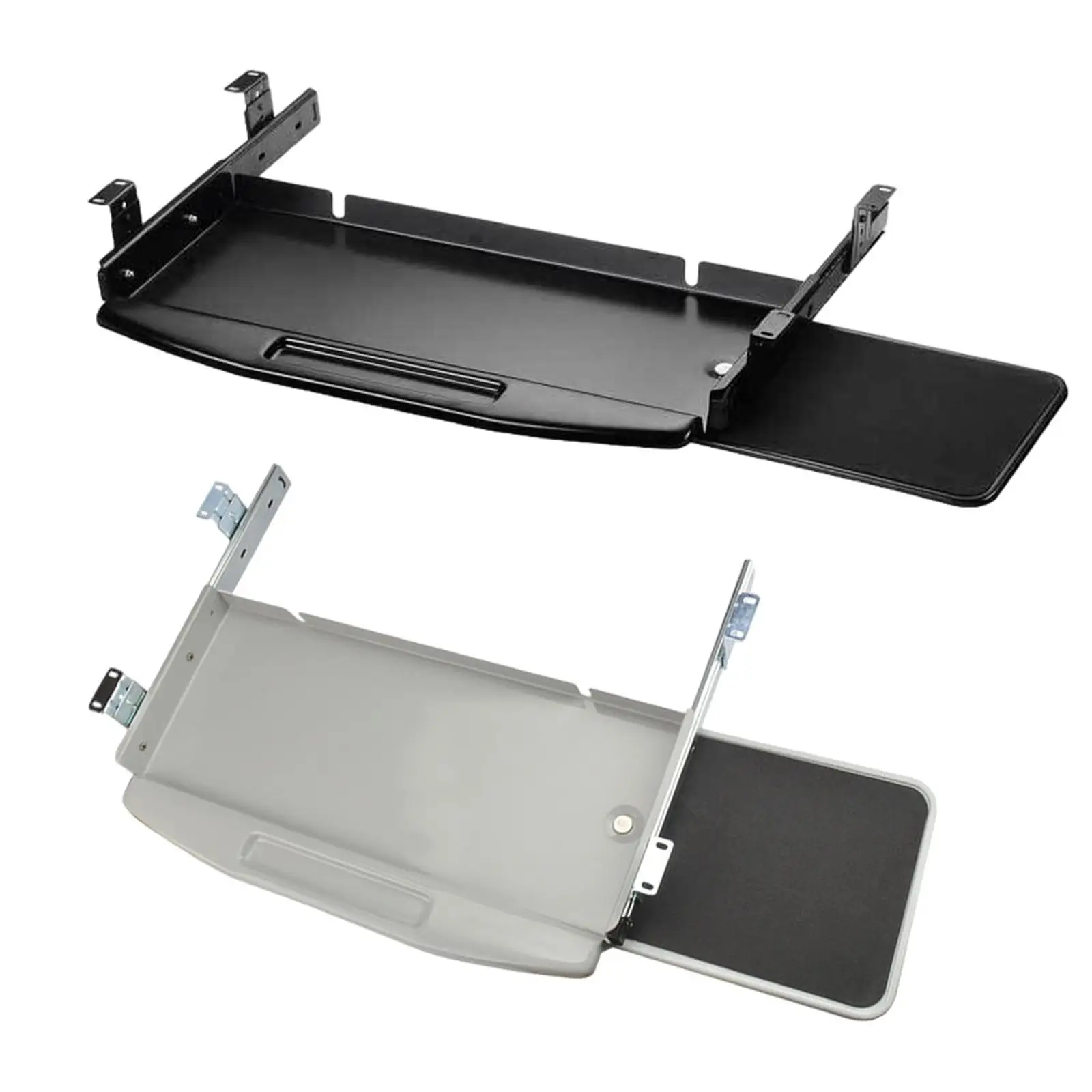 

Поднос для клавиатуры под столом, выдвижной держатель для клавиатуры, платформа со складным подставкой для мыши для набора текста, работы, дома