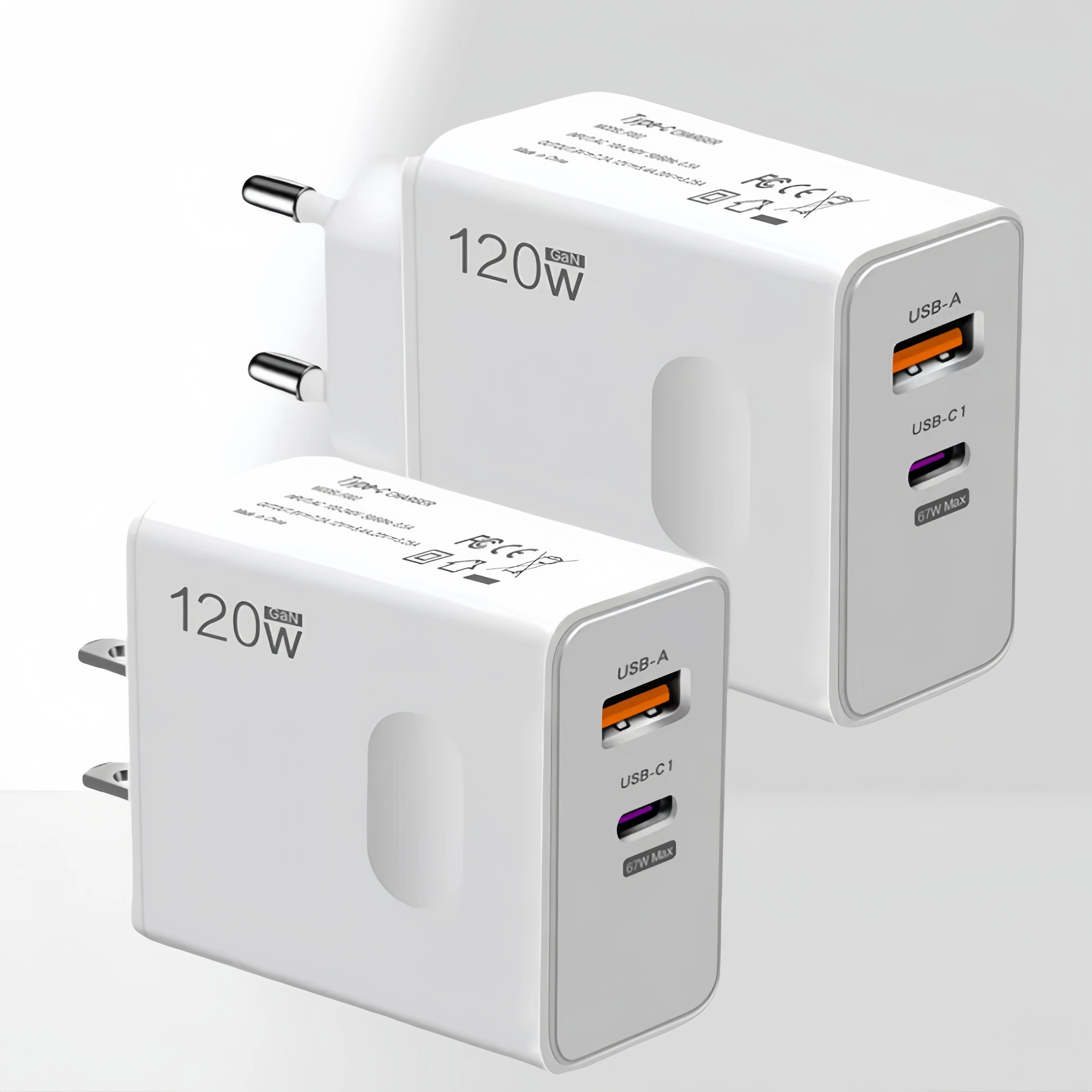 120W USB Charger PD Power Fast Charging Desktop Cord 1m USB Adapter for iPhone Samsung Xiaomi