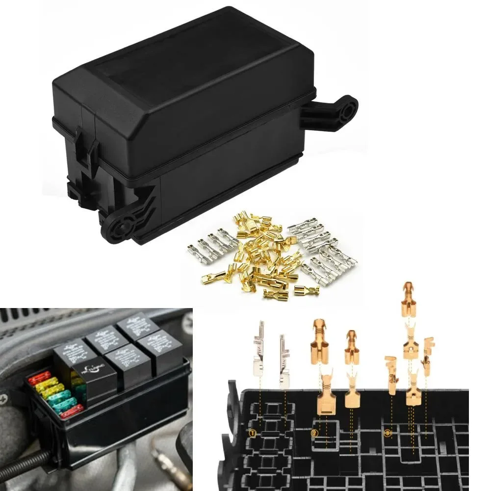 

Carhome 12 Way Car Relay Box Fuse Block Holder Waterproof Universal ATC/ATO For All Vehicles Fuses Replacement Set Accessories N