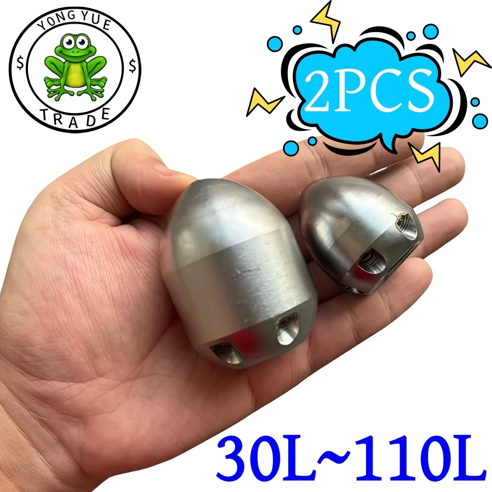 1/2 Inch High Pressure Washer Nozzle Sewer Drainage Cleaning Nozzle 30L~110L/Min Stainless Steel Nozzle Pipeline Drainage Tool