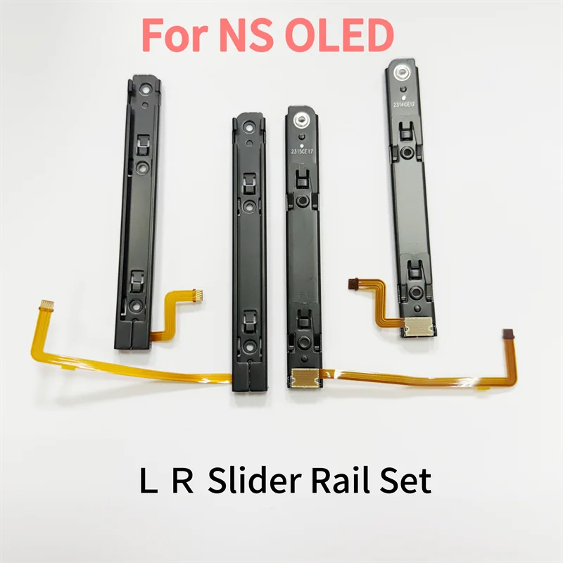 

5Sets Replacement for Nintendo Switch OLED Console Slideway Right and Left L R Slide Rail with Flex Cable for NS OLED Controller