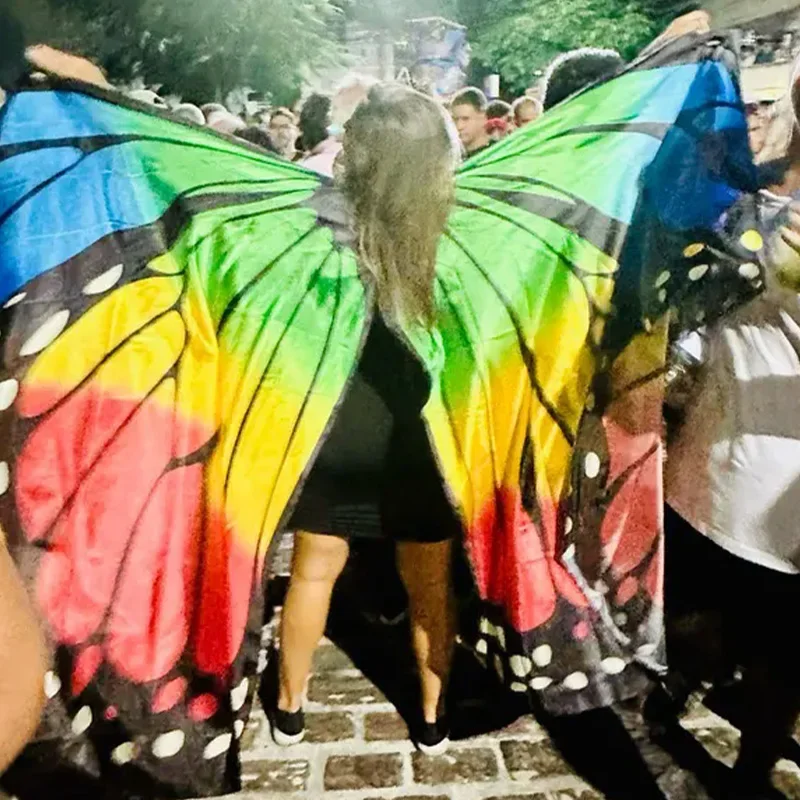 Belly Dance ปีกผีเสื้อเด็ก Performance Stage สวมใส่ผู้หญิง Dancer เสื้อผ้าผู้ใหญ่ Bellydance เครื่องแต่งกายปีกคอสเพลย์เคลื่อนย้ายได้