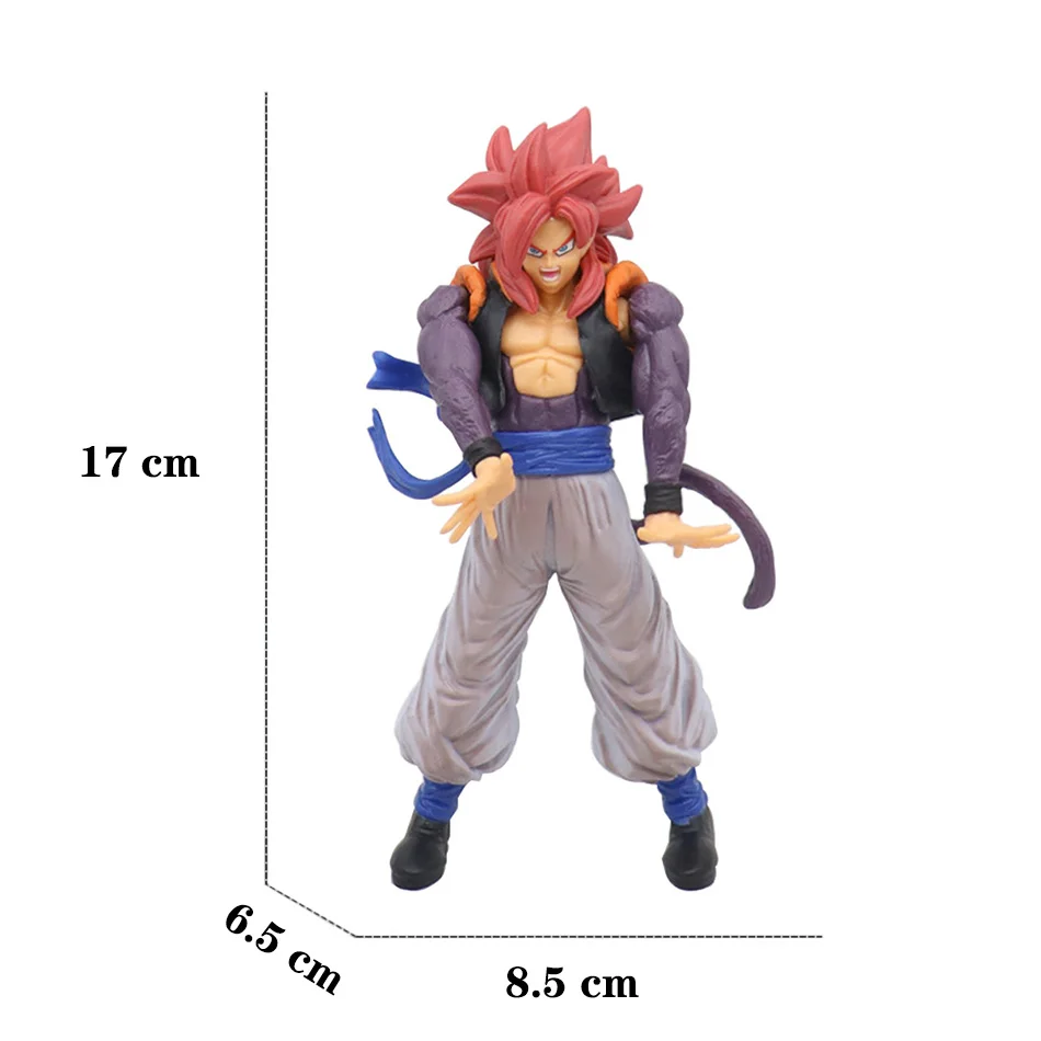 Figura de acción de Dragon Ball Z, modelo de Super Saiyan, GK Rose, Goku, DBZ, Gohan, estatua de Vegeta, juguete de colección, Figma