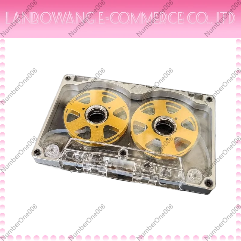 Zinc Alloy Frame Small Open Reel Blank Audio Cassette Tape Double Sided Metal Reel Type I for Vintage Cassette Deck Recorder